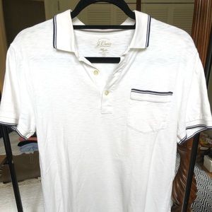J Crew Slub Cotton Polo Shirt